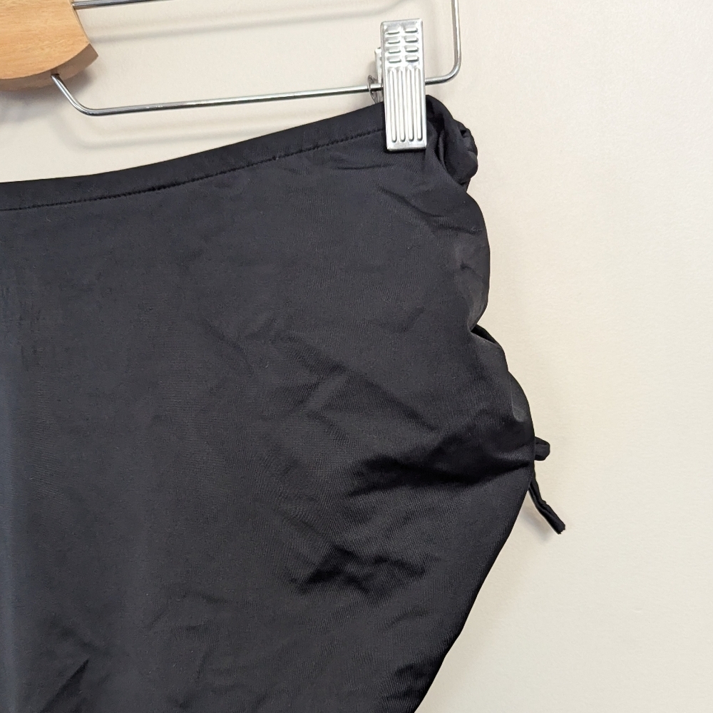 Ruby Ribbon Ruched‎ High Rise Swim Bottom Full Coverage - Picture 7 of 9
